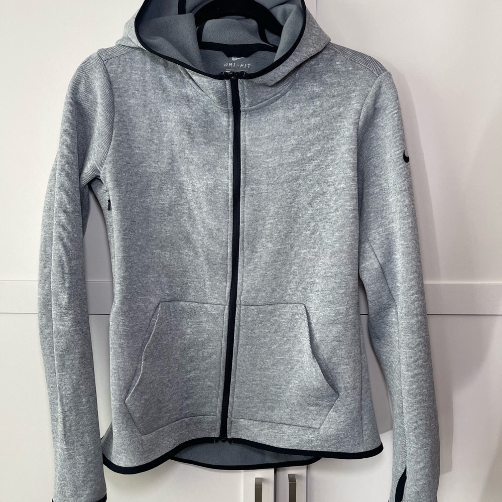 Nike Dri-Fit Gray Zip-Up Hoodie